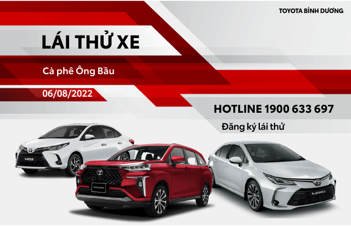 Chương trình lái thử xe Toyota tại Cà phê Ông Bầu - Chánh Nghĩa, Thủ Dầu Một