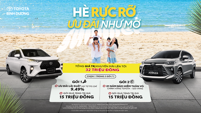 Khuyến mãi Veloz Cross & Avanza Premio trong tháng 5 & tháng 6/2023