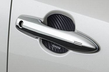 Hõm tay nắm cửa cao su vân Cacbon